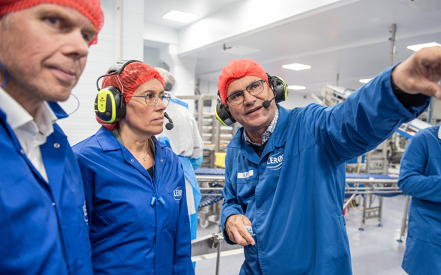 Fiskeri- og Havbruksminister og daglig leder Lerøy Norway Seafoods