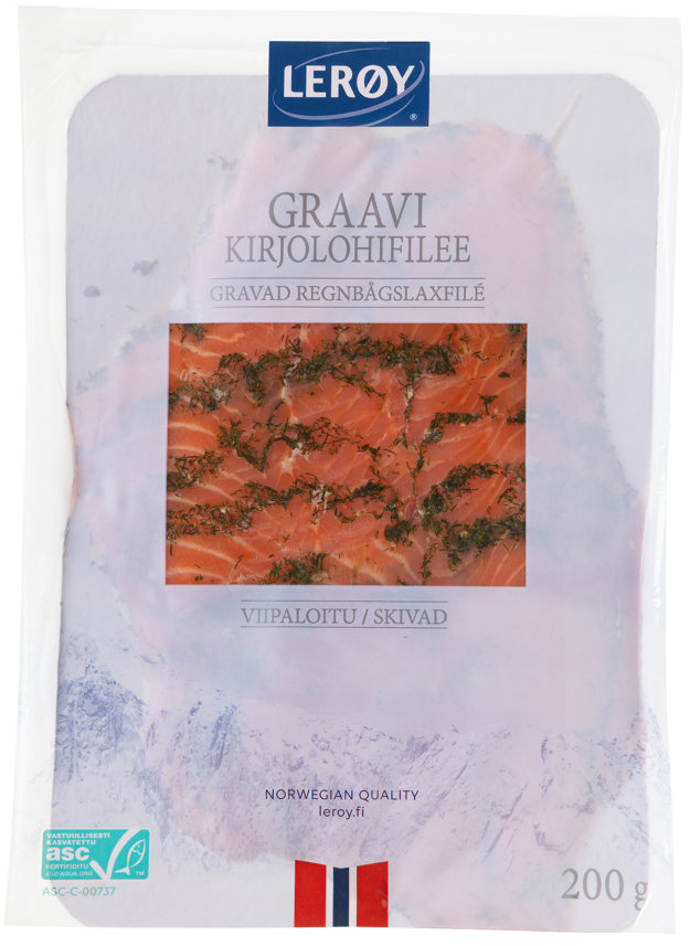 Graavikirjolohifilee siivu 200g ASC