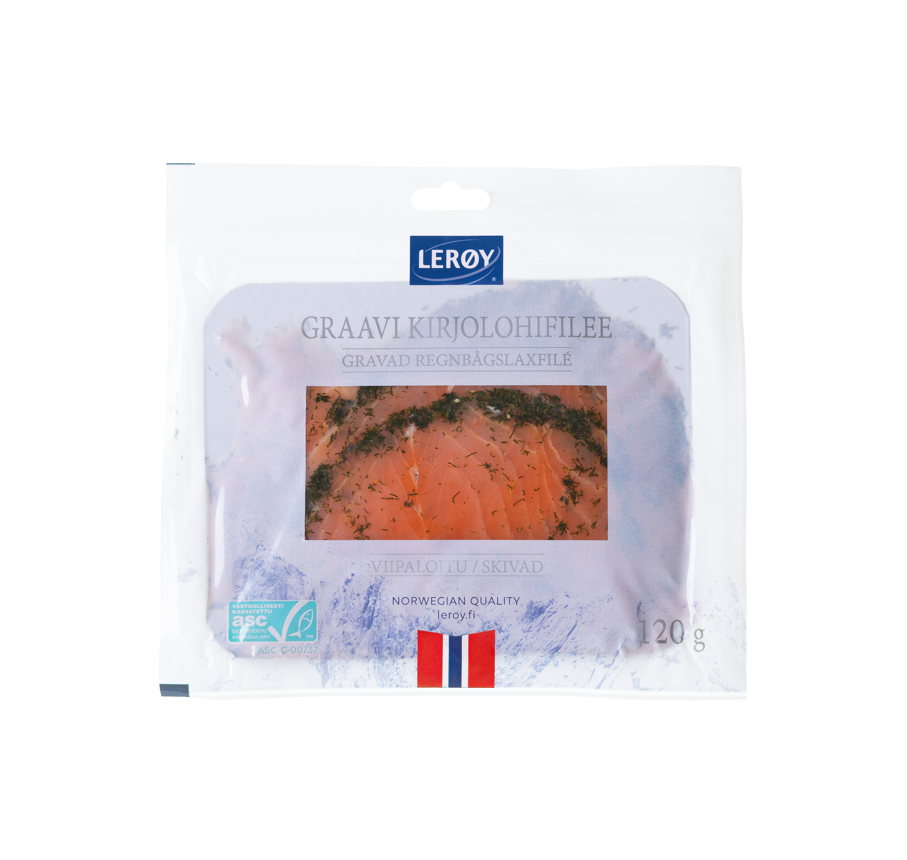 Lerøy graavikirjolohifilee viipale ASC 120g
