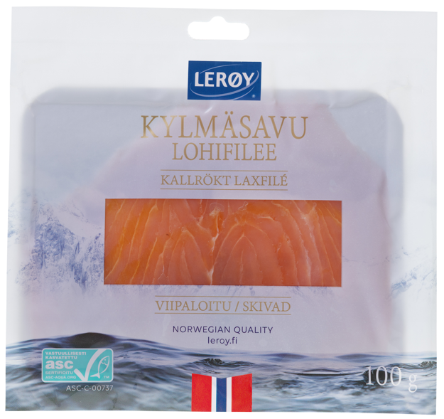 Kylmäsavulohifilee siivu 100g ASC 