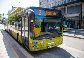 Buss langs vei