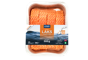 4 stykker laks naturell på 125 gram i aluminiumsform
