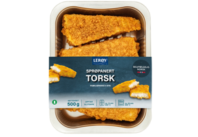 Sprøpanert torsk