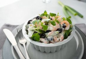 Rekesalat med oliven og oregano