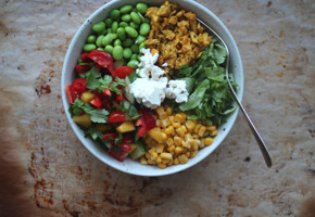 Tacosalat med laks